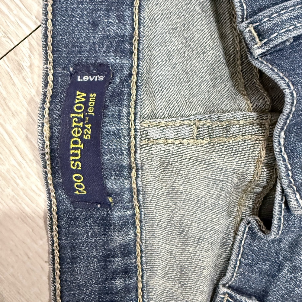 Levi's Dark Blue Straight Leg Women's Jeans - Picture 5 of 6
